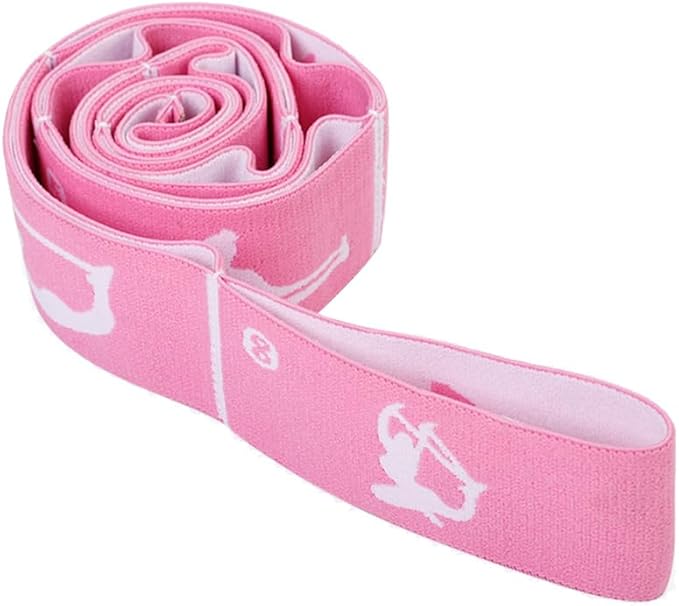 2-Pack Adjustable Kids Dance Stretch Bands - 8-Loop Elastic Bands for Ballet, Latin, Yoga, Gymnastics & Stretching - Flexible, Multi-Section Design for Dance Training & Flexibility - Bloomnest