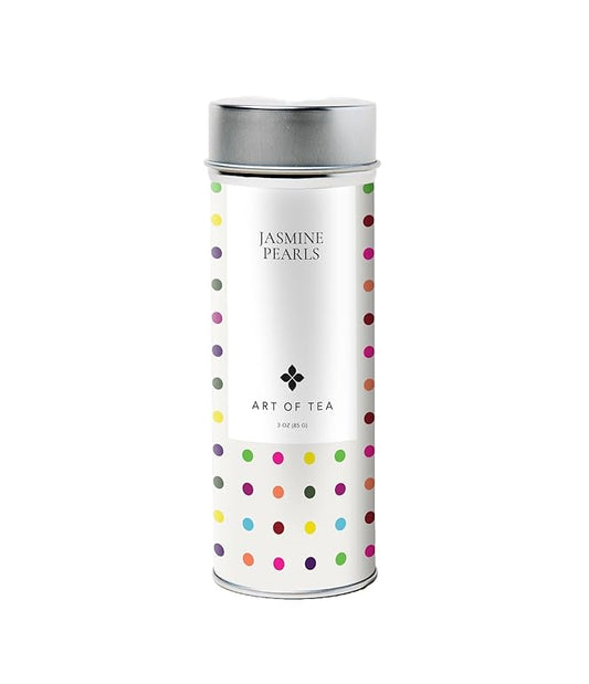 Art of Tea | Jasmine Pearls 3oz (Jasmine Tea) | Artisan Loose Leaf Tea Tin - Bloomnest