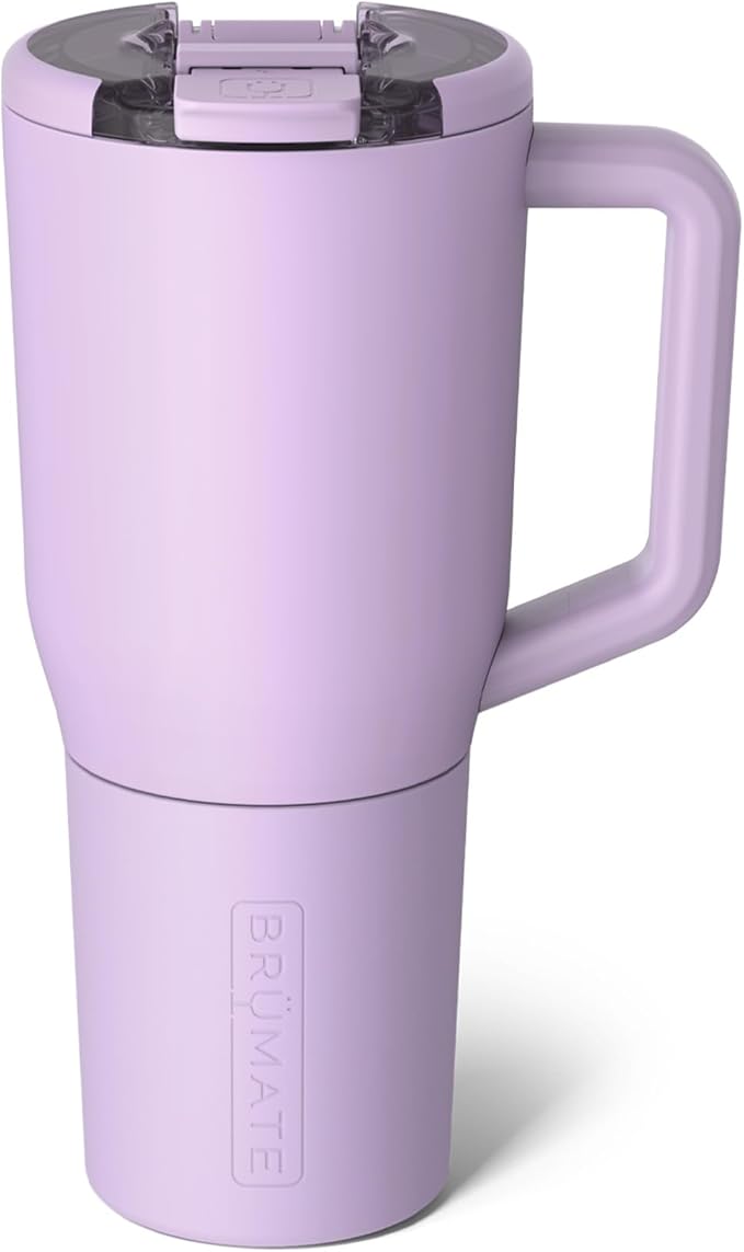 BrüMate Müv - 35oz 100% Leak Proof Insulated Coffee Mug with Handle & Lid - Stainless Steel Coffee Travel Mug - Double Walled Coffee Cup (Lavender) - Bloomnest