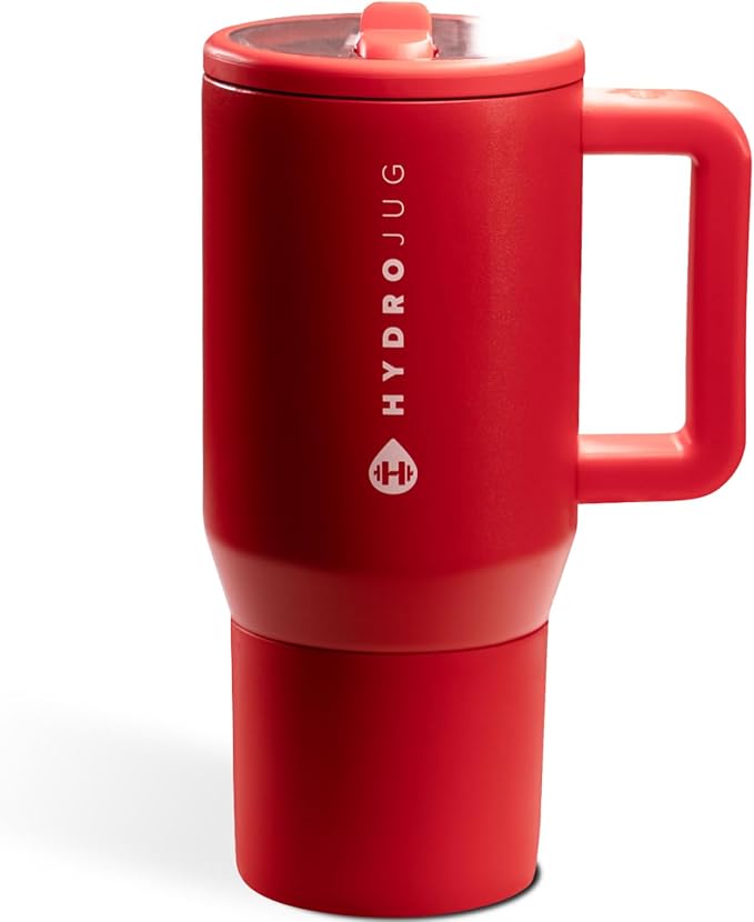 HydroJug Kids - 20 oz Insulated Kids Water Bottle with Flip Straw & Handle | Leak-Proof & Durable | Perfect for School, Sports, Lunch, Travel & Camp, Alumni Red - Bloomnest