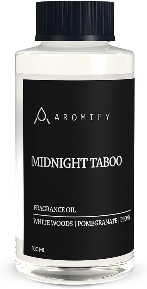Midnight Taboo Diffuser Oil, 3.3 Fl Oz 100 mL Inspired by Luxury Hotels, Hotel Scent for Home, Office, Bathroom, Aromatherapy Blend of Essential Oil, Lemon & Pomegranate Scents - Bloomnest