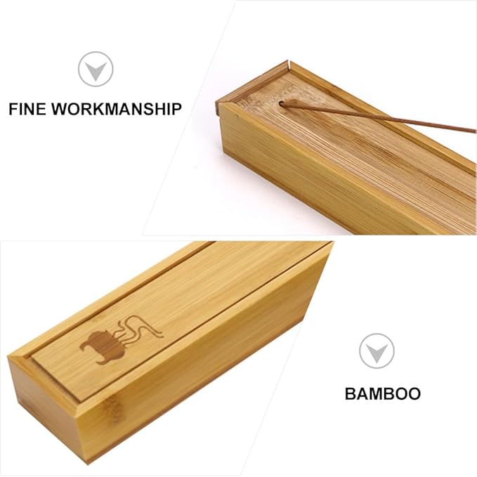 COHEALI 1pc Incense Stick Bamboo Storage Box Holder - Bloomnest
