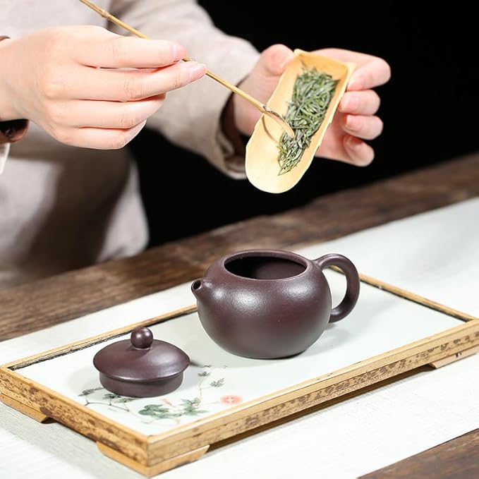 Xishi Teapot 6oz Chinese Yixing Zisha Clay Pot Ceramics Purple Sand Mud Kungfu Tea Maker Set Kettle 9 Hole Filter (purple 180ml) - Bloomnest