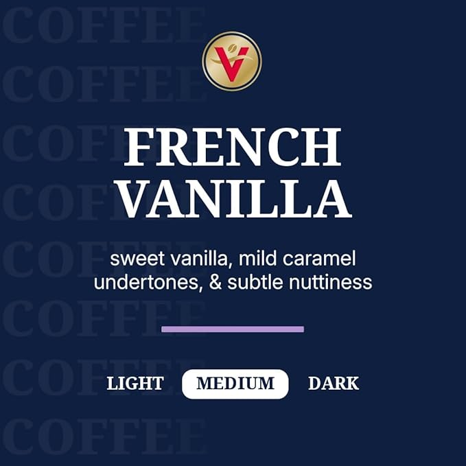 Victor Allen's Coffee French Vanilla Flavored, Medium Roast, 80 Count, Single Serve Coffee Pods for Keurig K-Cup Brewers - Bloomnest