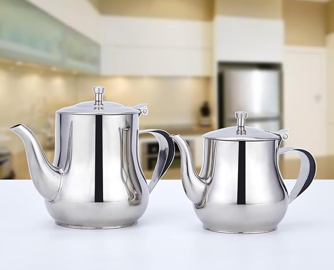 SANQIAHOME 570ml(20Oz) stainless steel small teapot - Bloomnest