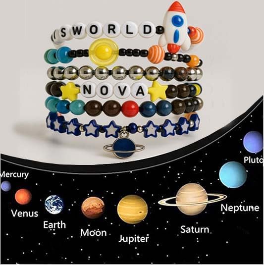Bath Bombs for Kids with Surprise Inside, Bath Bombs with Surprise Jewelry & Jewelry Box - Organic, Skin Moisturizing, Natural Kids Space Galaxy Bracelets, Stocking Stuffers Christmas Gifts for Kids - Bloomnest