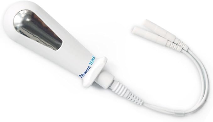 Discount TENS - Vaginal Probe Electrode for TENS, EMS, Estim, Electro Stim Units – Pelvic Floor Exerciser & Kegel Tonor, Medical Grade Stainless Steel & Bio-Plastic with 2mm Pin Connector. Model V1 Discount+TENS