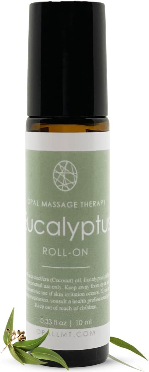 Premium Essential Oil Roll On Opal Massage Therapy (Eucalyptus)