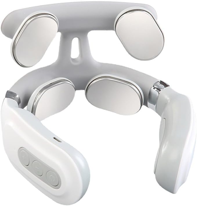 Pulse Neck Massager, 2026 2.0 Upgraded 4-Head Portable Neck Massager with Heat, 6 Modes 16 Levels for Home Relaxation & Personal Comfort, Ergonomic Design, Portable, Lightweight Bloomnest