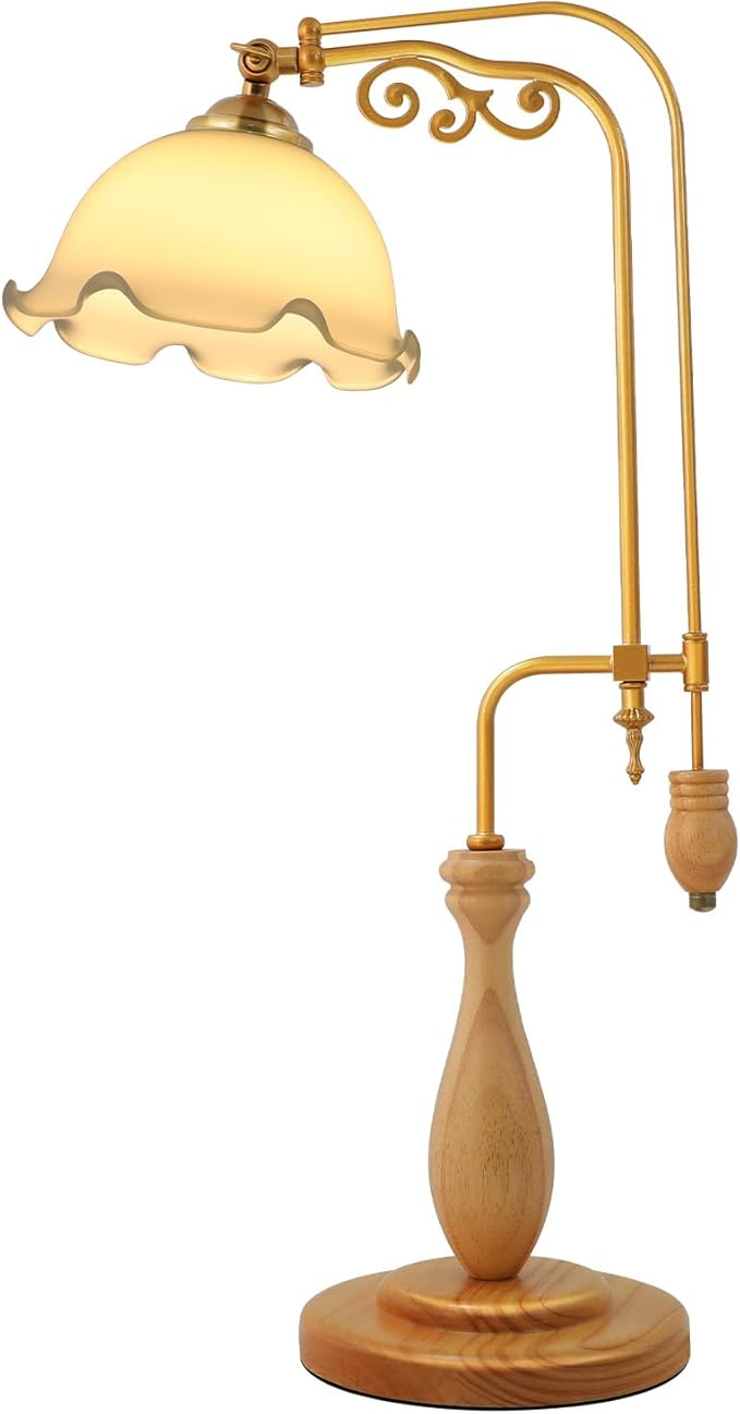 Flower Bedside Lamp Modern Table Reading Lamps Decorative Nightstand Desk Light with Flower Shaped Lampshade for Bedroom Dresser Home Decor - Bloomnest