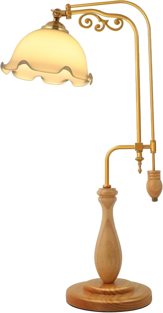 Flower Bedside Lamp Modern Table Reading Lamps Decorative Nightstand Desk Light with Flower Shaped Lampshade for Bedroom Dresser Home Decor - Bloomnest