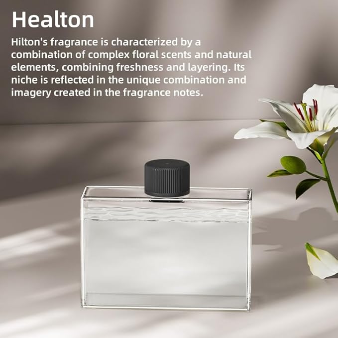 Waterless Essential Oil Diffuser for Home & Office Cordless Battery Operated Aroma Diffuser with 7 Mist Levels, Ultrasonic Air Freshener for Large Rooms Bedroom Bathroom Car Small & Portable - Bloomnest