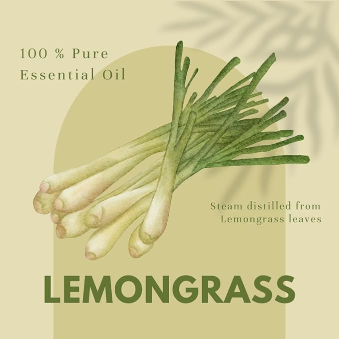 GreenHealth - Lemongrass Essential Oil - 16 fl oz - Aluminum Bottle - 100% Essential Oil - Bloomnest