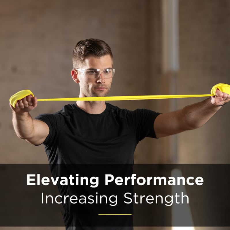 THERABAND Resistance Bands, 6 Yard Roll Professional Latex Elastic Band For Upper Body, Lower Body, & Core Exercise, Physical Therapy, Pilates, Home Workouts, & Rehab, Yellow, Thin, Level 2