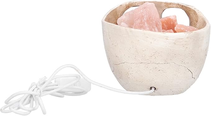 Salt Lamp, Skull Shape LED Night, Stepless Dimming USB Powered, Air Purifier with Negative Ions, Decorative for Bedroom Meditation Relaxation - Bloomnest