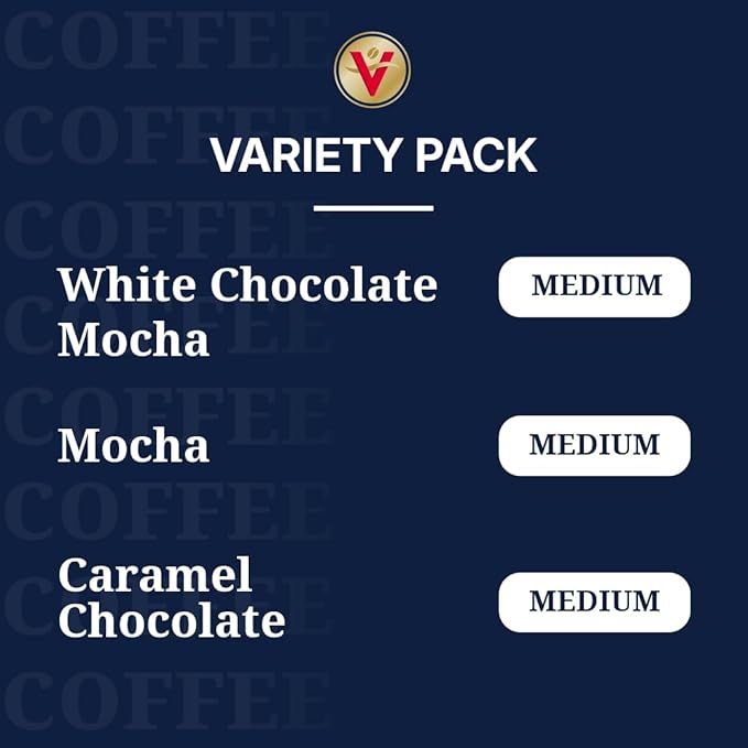Victor Allen's Coffee Mocha Variety Pack (White Chocolate Mocha, Mocha, Chocolate Caramel), 32 Count, Single Serve Coffee Pods for Keurig K-Cup Brewers - Bloomnest
