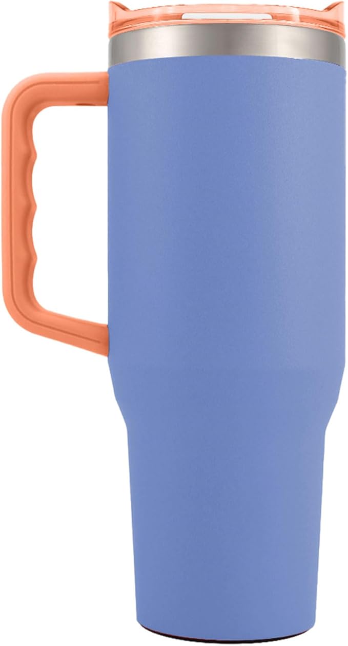 Yukon Outfitters Fit Forty 40oz Double Wall Vacuum Insulated Stainless Steel Tumbler with Reusable Straw & Ergonomic Handle | For Hot or Cold Beverage, Persian Jewel - Bloomnest