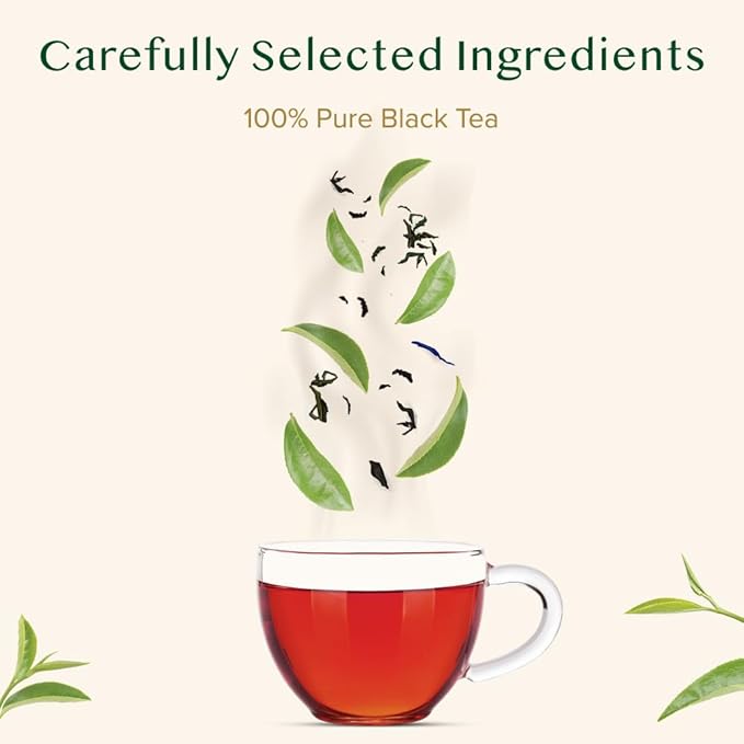 VAHDAM, Assam Black Tea Leaves (340g/12oz) 170+ Servings | High Caffeine, Non GMO, Gluten Free | STRONG, MALTY & RICH | Pure Unblended Single Origin Black Loose Leaf Tea | Vacuum Sealed - Bloomnest