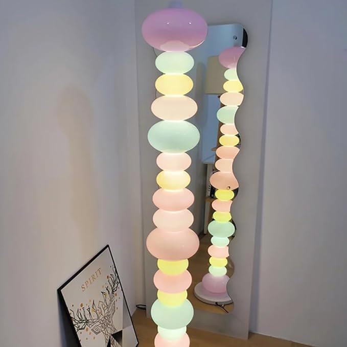 Nordic Children Floor Lamp Color Modern Family Iiving Room Bedroom Creativity LED Decorative Atmosphere (N) - Bloomnest