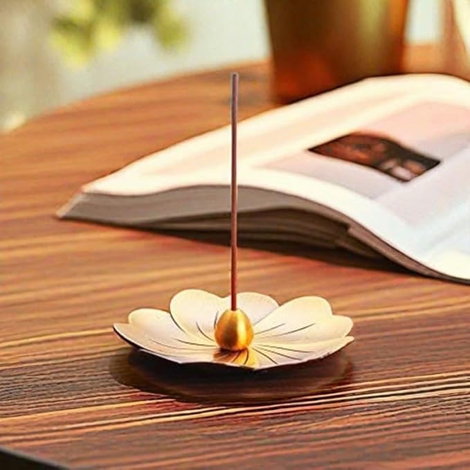 Incense Holder with Incense Stick Tray,Multi-Functional Incense Burner and Stick Holder Combo (1, Water Drop)