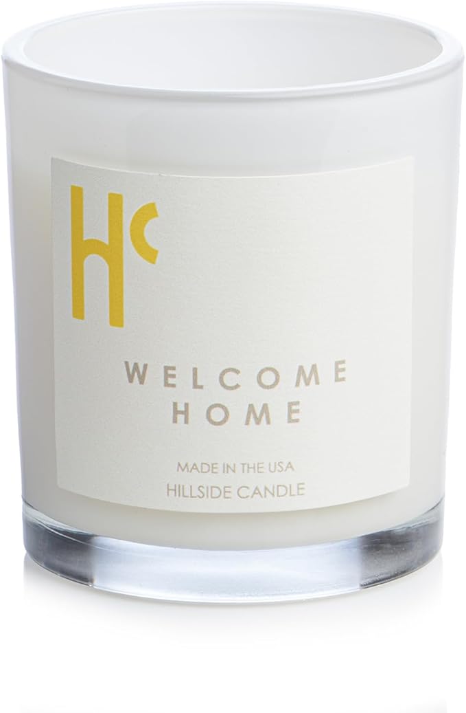 Welcome Home Single Wick Soy Candles, Luxury Scented Candles for Home - Up to 60 Hour Burn Time, Cruelty-Free Soy Wax Blend - Lemon Fragrance, Notes of Cinnamon & Clove (9 oz) - Bloomnest
