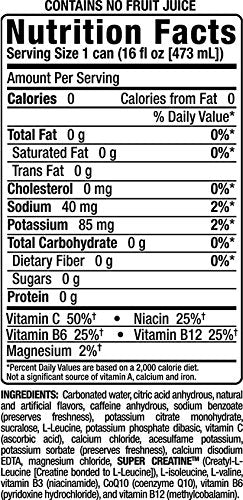 Bang Energy Sour Heads, Sugar-Free Energy Drink, 16-Ounce (Pack of 12) - Bloomnest