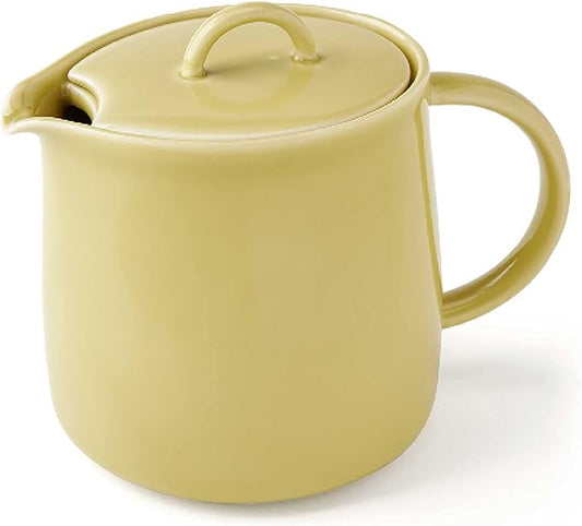 Fourlife 620 Lmc Lemoncello D'Anjou Teapot, Pottery, 19.1 fl oz (591 ml), 3 Cups, Includes Tea Strainer, Microwave and Dishwasher Safe, Yellow, Yellow