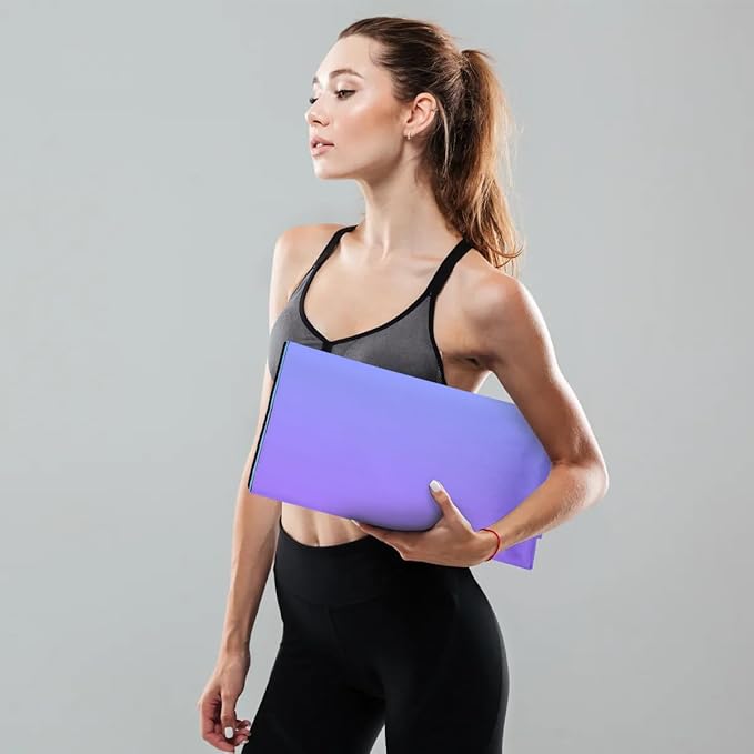 Custom Name Yoga Mat,Personalized Travel Yoga Exercise Mat,Non Slip,Perfect for Kids & Adults,Gradient Color E Series - Bloomnest
