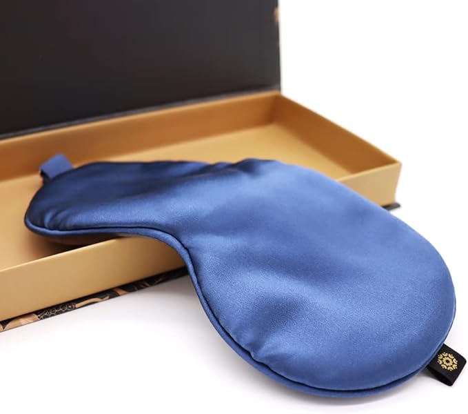 Premium 25 Momme Mulberry Silk Eye Mask for Sleeping (Ocean) - Bloomnest