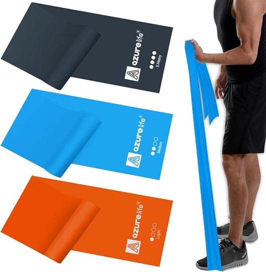 Resistance Bands,Professional Long Non-Latex Elastic Stretch Bands,Exercise Bands for Physical Therapy, Yoga, Pilates, Rehab, at-Home or The Gym Workouts, Strength Training - Bloomnest