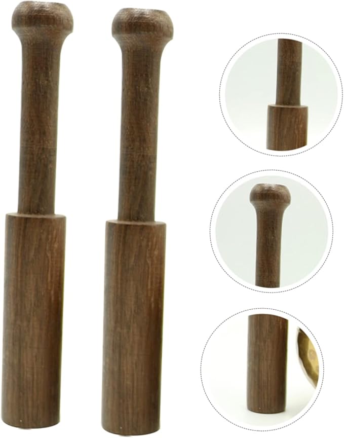Beaupretty 2Pcs Sound Bowl Mallet Wooden Tibetan Knocking Rod for Meditation Durable Striker for Singing Bowls for Relaxation Healing Various Settings - Bloomnest