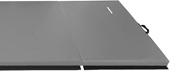 BalanceFrom 10x4 Feet 4-Panel Folding Gymnastics Mat – 2-Inch Thick Pad with Vinyl Surface and Carrying Handles for Tumbling, Yoga, Pilates, Home Workouts, and Martial Arts - Bloomnest