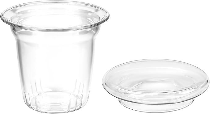 Universal Glass Tea Infuser for Teabloom, Loose Leaf Tea Strainer with Lid/Coaster for Cups, Teapots, Mugs, Travel Tumblers, Tea Steeper Glass for Loose Tea, Filter Diffuser Microwave Stovetop Safe - Bloomnest