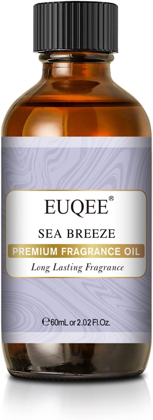 EUQEE Sea Breeze Fragrance Oil, Premium Essential Oil Scented Oil with Glass Dropper for Diffuser, DIY Soap, Candle Making - 2.02 Fl oz/ 60ML - Bloomnest