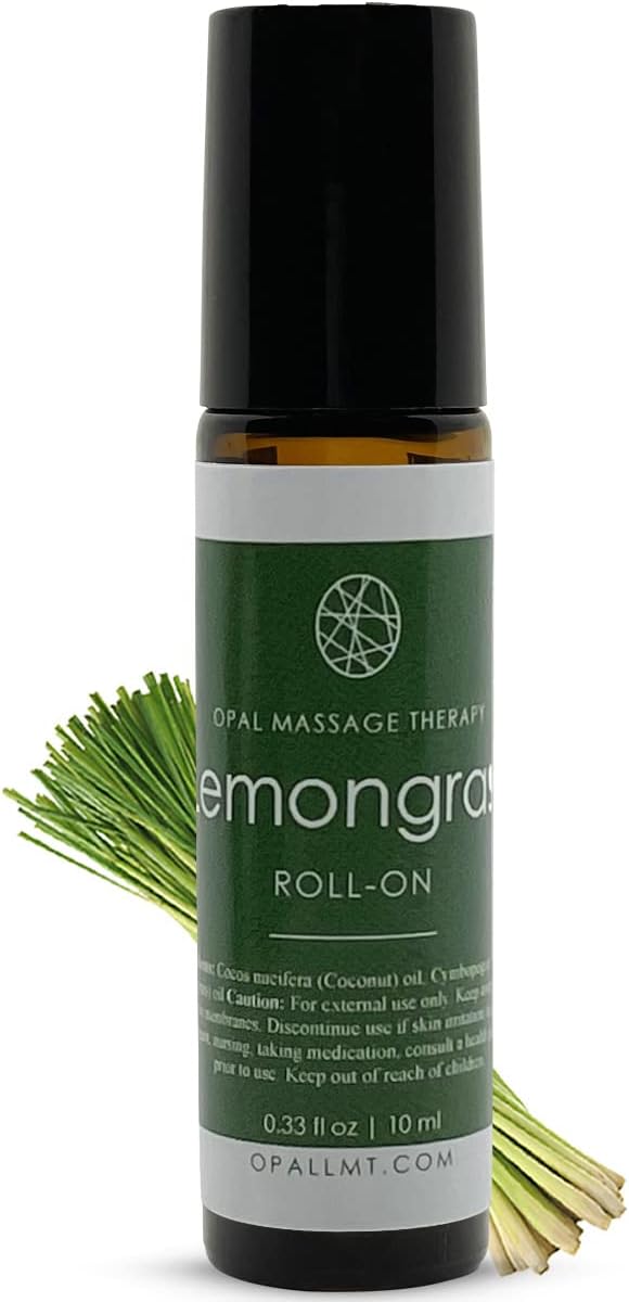 Premium Essential Oil Roll On Opal Massage Therapy (Lemongrass) - Bloomnest