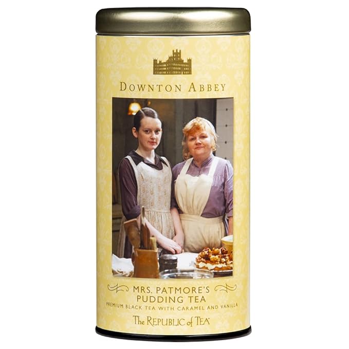 The Republic of Tea Downton Abbey Mrs. Patmore's Pudding Tea, 36 Tea Bags, Caramel Vanilla Black Tea - Bloomnest