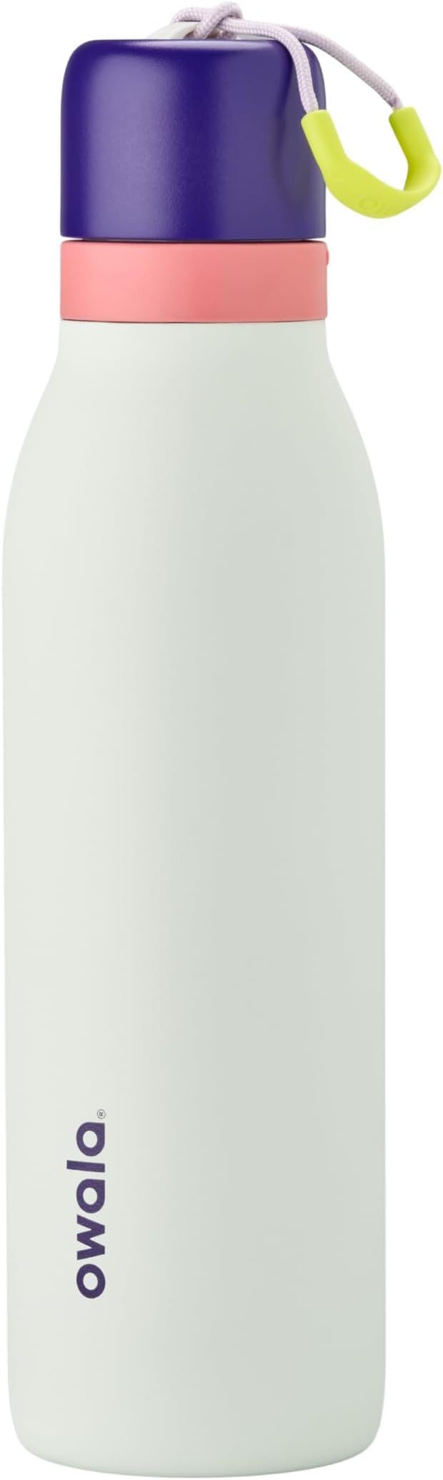 Owala FreeSip Twist Insulated Stainless Steel Water Bottle with Straw for Sports and Travel, BPA-Free, 18-oz, Purple/Mint (Minty Horizon) Owala