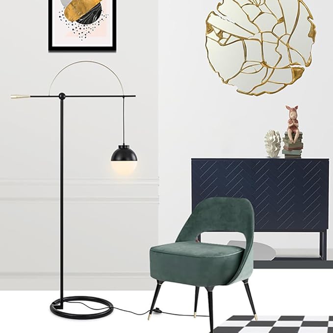 Nordic Floor Lamp Fashionable Modern Family Iiving Room Bedroom Creativity LED Decorative Standing Lightl (R) - Bloomnest