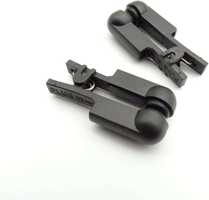 Black Ear Clip Electrodes Soft Double-Headed 2.0mm, Pieces;Ear Clip Electrode Double-Sided Rubber Head Comfortable, Set of 2