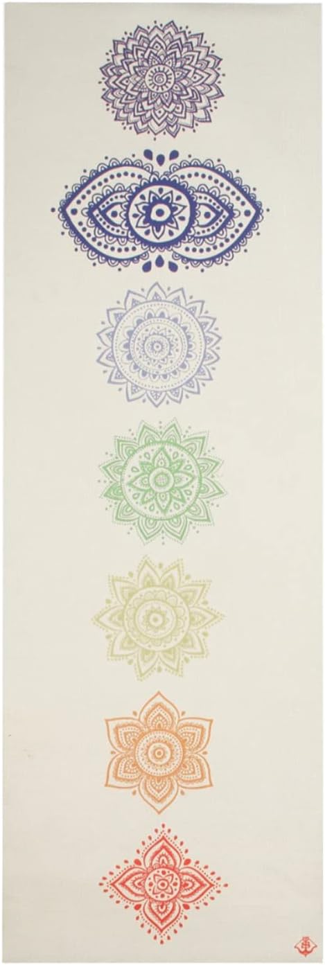 Shakti Warrior TPE Yoga Mat - Artist Designed, Premium eco friendly mats, Non Slip, Non toxic, Great For Regular & Hot Yoga, Pilates and Workouts (72 inch x 24 inch x 6mm thick)