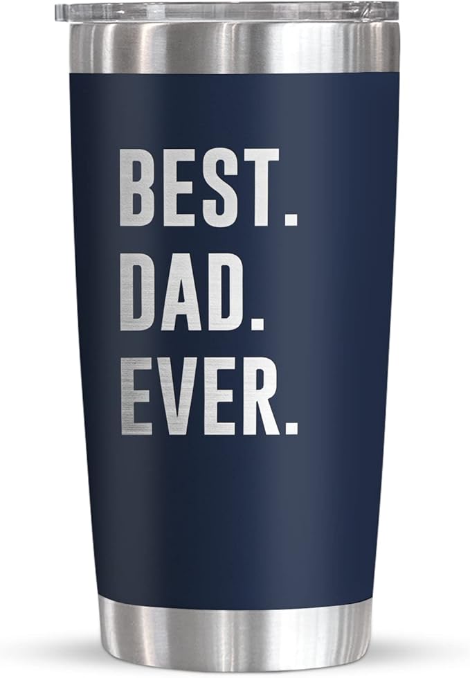 TEEZWONDER Gifts for Dad from Daughter Son - 20 oz Stainless Steel Insulated Coffee Tumbler with Lid - Birthday Gifts for Dad Who Wants Nothing, Mens Birthday Gift Ideas - Bloomnest