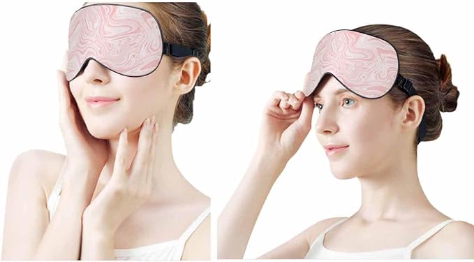 Marble SleepMask Grunge Abstract Liquid Paint Men Women Sleep Mask with Adjustable Strap Eye Cover Eye Shade for Travel, Nap,Meditation - Bloomnest