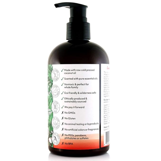Coco Fiji Face & Body Lotion Infused With Coconut Oil | Lotion for Dry Skin | Moisturizer Face Cream & Massage Lotion for Women & Men | Awapuhi Seaberry 12 oz, Pack of 1 - Bloomnest