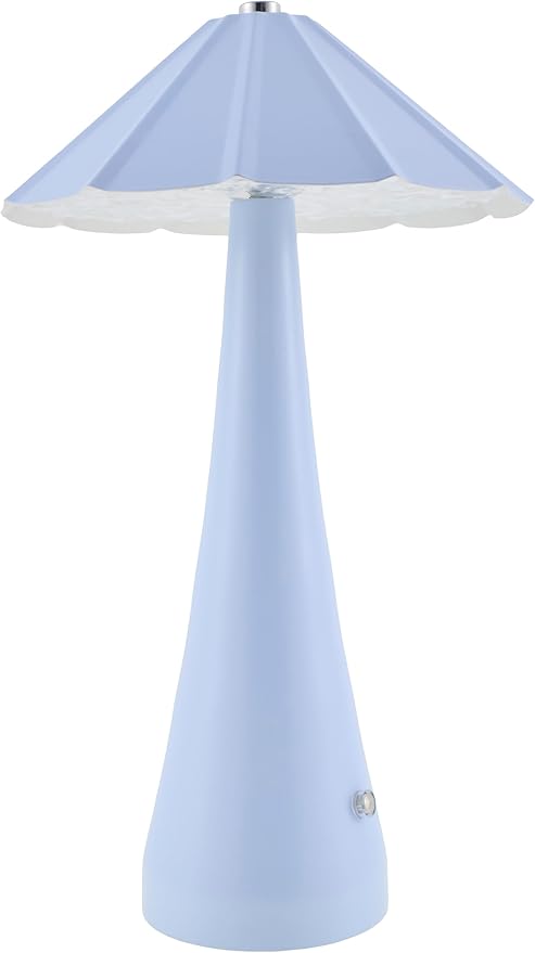Mark&Day Table Lamps, Zaynah Traditional Blue Bedside Table Lamp for Nightstand Bedroom, Living Room or Office (13" H x 7" W x 7" D) - Bloomnest