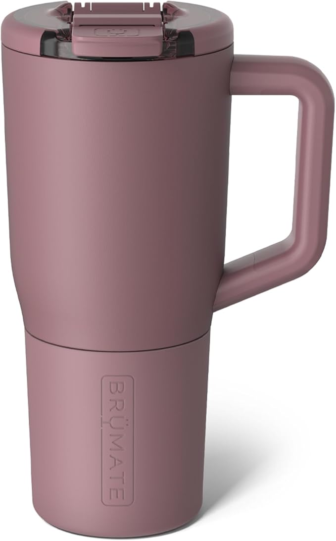 BrüMate Müv - 25oz 100% Leak Proof Insulated Coffee Mug with Handle & Lid - Stainless Steel Coffee Travel Mug - Double Walled Coffee Cup (Rose Taupe) - Bloomnest