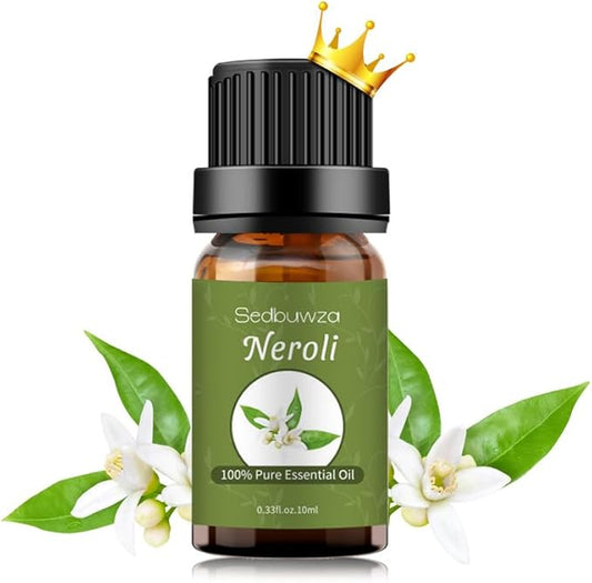 Sedbuwza Neroli Essential Oil, Pure Organic Neroli Fragrance Oil for Diffuser, Humidifier, Soap, Candle, Perfume Sedbuwza