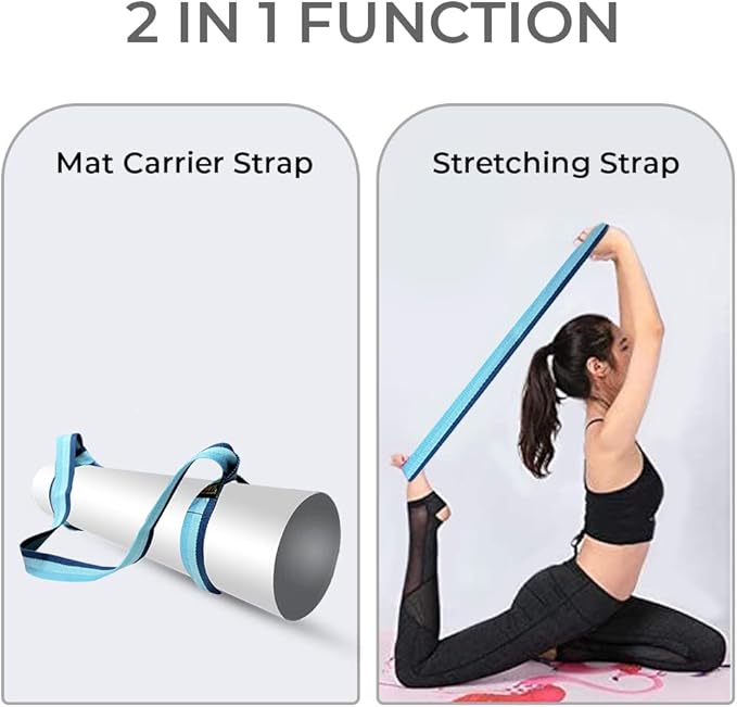 Yoga Mat Carrier Strap | Adjustable Mat Holder Sling for Carrying Mats | Thick & Comfy Texture | Yoga Mat Strap - Bloomnest