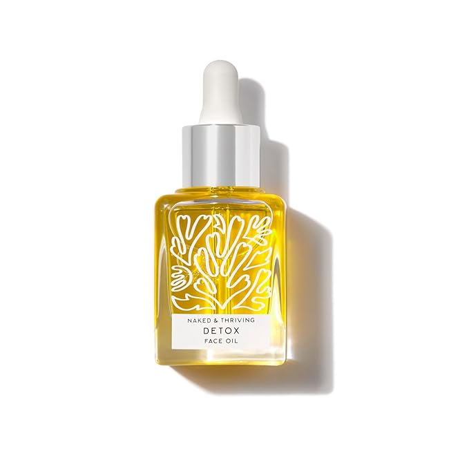 Naked & Thriving Detox Balancing Face Oil | Organic, Vegan, & Natural-Derived Skin Care | For Oily and Blemish-Prone Skin | with Jojoba, Primrose and Almond Oils f(1.18 oz/35 mL) - Bloomnest