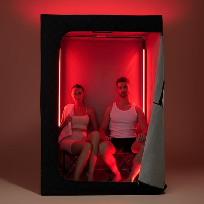 Red Light Therapy for Body Face, Infrared Light Therapy for Sauna with Adjustable Stand, 660nm and 850nm Near Infrared LED Lights Panel