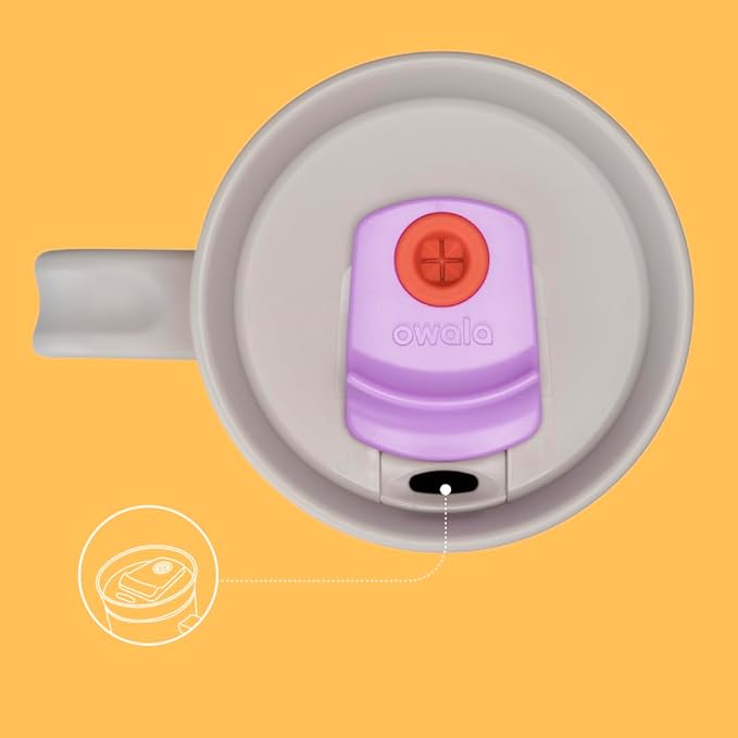 Owala Stainless Steel Triple Layer Insulated Travel Tumbler with Spill Resistant Lid, Straw, and Carry Handle, BPA Free, 40 oz, Orange (Tropical)